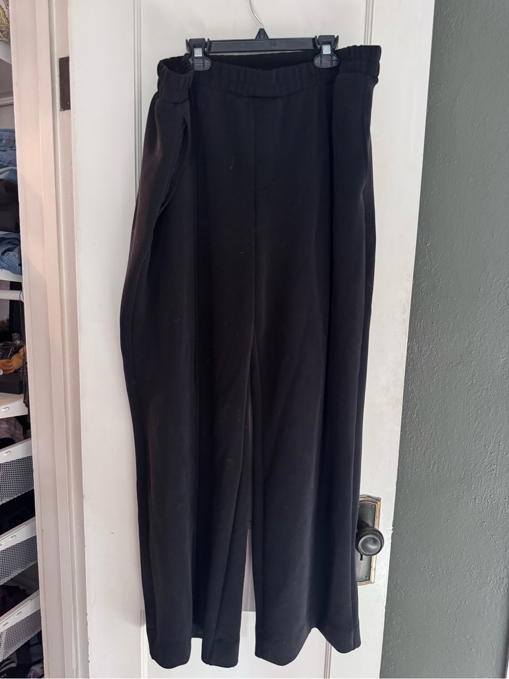 A New Day Women’s Black Straight Leg High-Rise Pull On Pants Size XL - Picture 2 of 6
